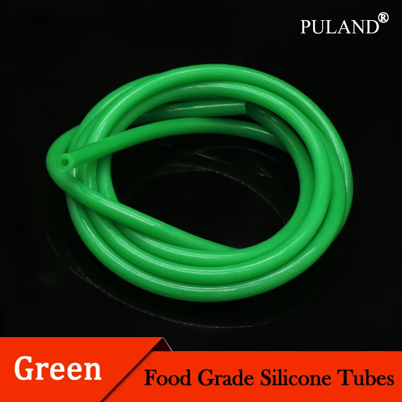 

1~10M Green Silicone Tube Food Grade Rubber Hose ID 0.5~32mm x OD 1~38mm Flexible Aquarium Irrigation Pipes Garden Water Hoses