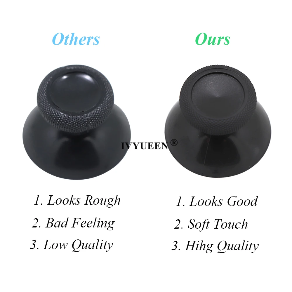 Ivyueen แท่ง3D 2ชิ้น, โพเทนชิออมิเตอร์แบบแอนะล็อกเซ็นเซอร์โมดูลที่จับแบบทัมป์สติกสำหรับไมโครซอฟต์ Xbox หนึ่ง S X คอนโทรลเลอร์