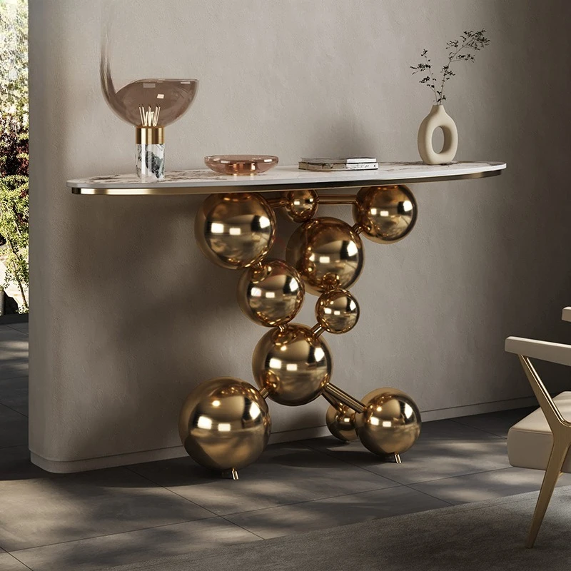 

Entrance Table Light Luxury Entrance Entrance Table Hotel End View Table Premium Bubble Spherical