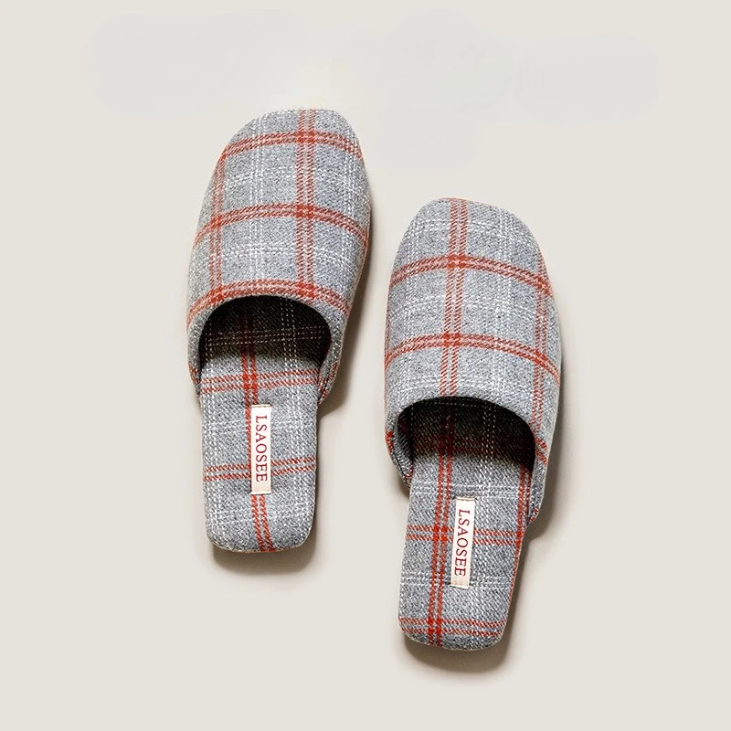 جميع المواسم متقلب للجنسين النعال عدم الانزلاق TPR وحيد النمط البريطاني الفاخرة المنزل داخلي زوجين أحذية الرجال والنساء النعال #5