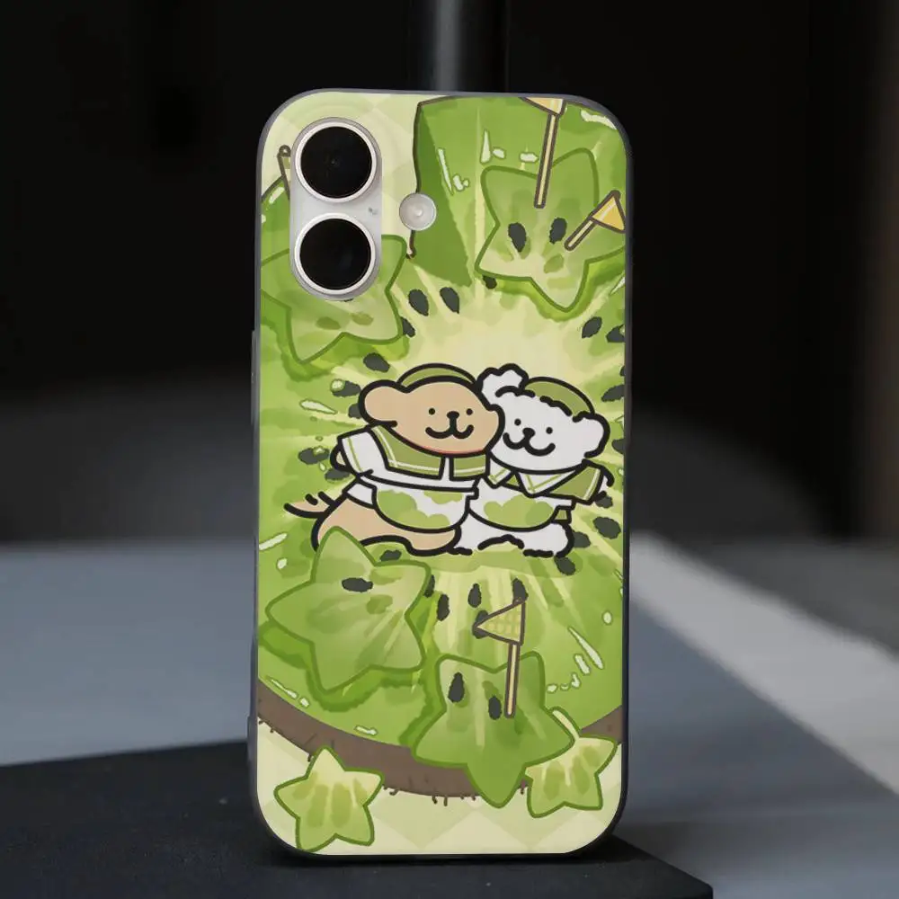 Maltese Lijn Hond Telefoon Case Voor IPhone 11 12 13 14 15 16 17 Pro Max PLUS Pro Wave Gegolfd siliconen Case