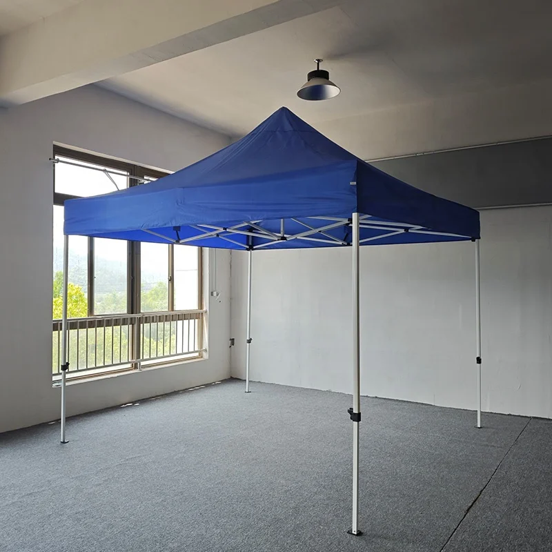 Carpa Plegable Económica de Acero con Techo y Laterales Personalizables para Publicidad, Gazebo para Eventos, Venta Directa de Fábrica, Tela Oxford