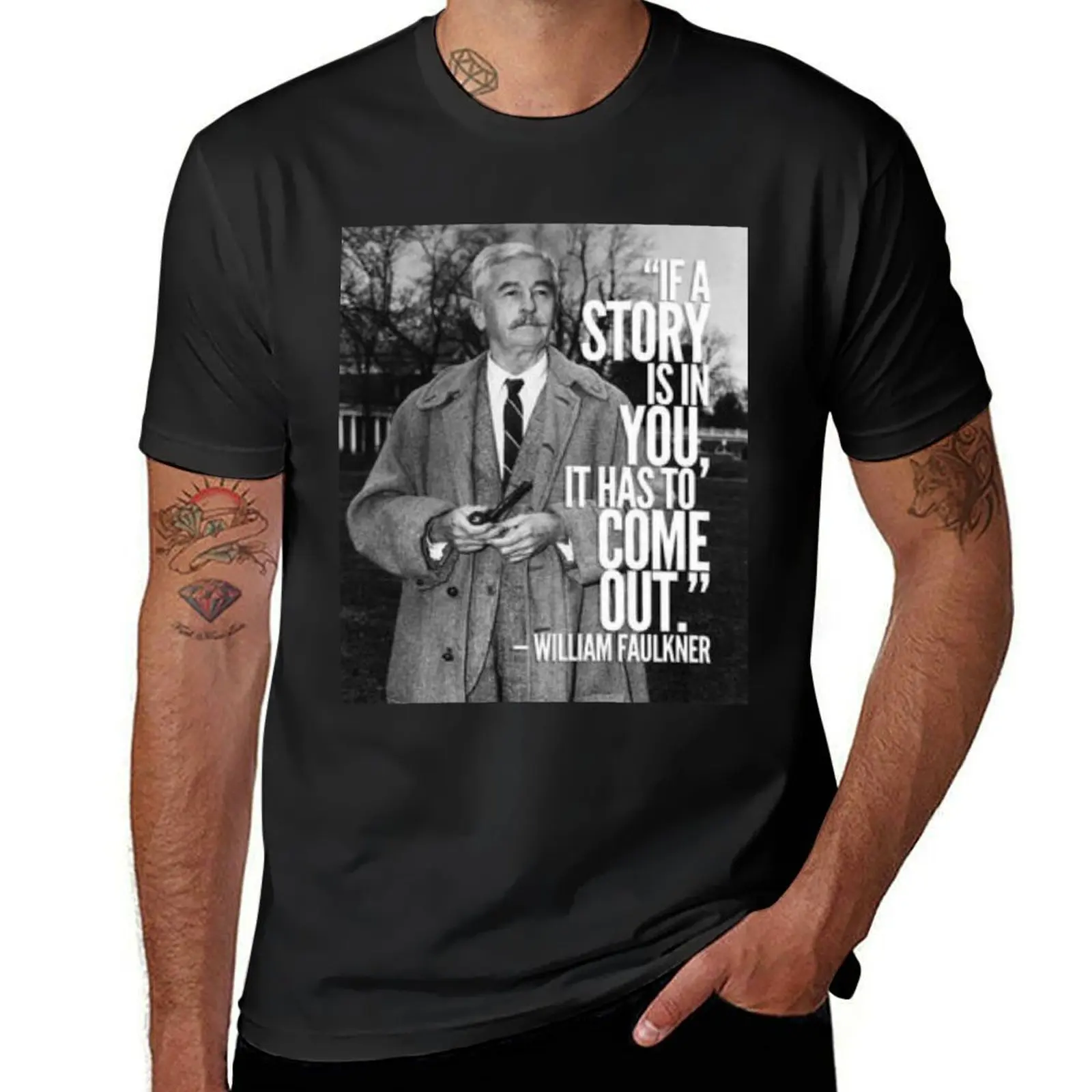 William Faulkner T-Shirt cute clothes new edition heavyweights men clothes