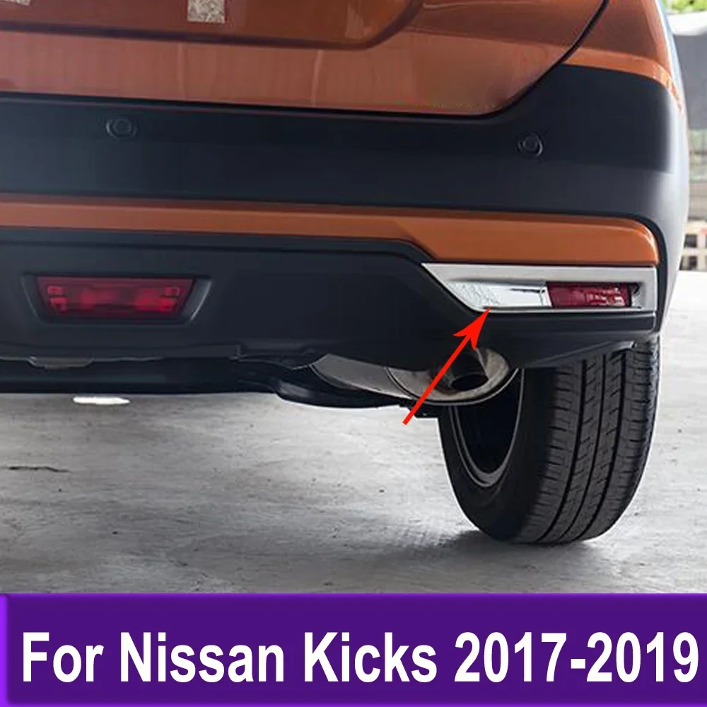 

Rear Foglight Cover Fog Light Lamp Trim Sticker Decoration Trim Exterior Accessories For Nissan Kicks 2017 2018 2019