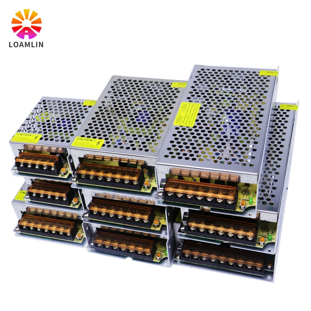 Interruptor de fuente de alimentación LED, transformadores para WS2812B WS2801 SK6812 SK9822 APA102, 5V, 2A/3A/4A/5A/8A/10A/12A/20A/30A/40A