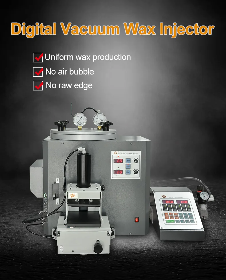 3KG Jewelry Wax Capacity Wax Injection Machine Making Jewelry Vacuum Wax Injector