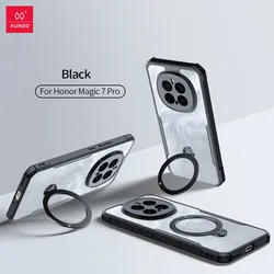 For Honor Magic 7 Pro Magnetic Case XUNDD Shockproof Quality Hard PC +TPU Ring Stand Holder Bumper for Magic 6 Pro