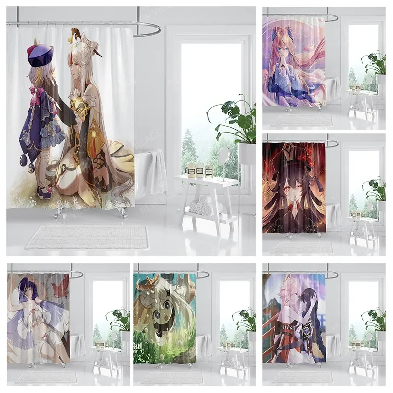 Waterproof fabric shower curtain Bathroom curtain accessories 180x200 Bath curtain for shower 240*200 cartoon cute decor 240x200