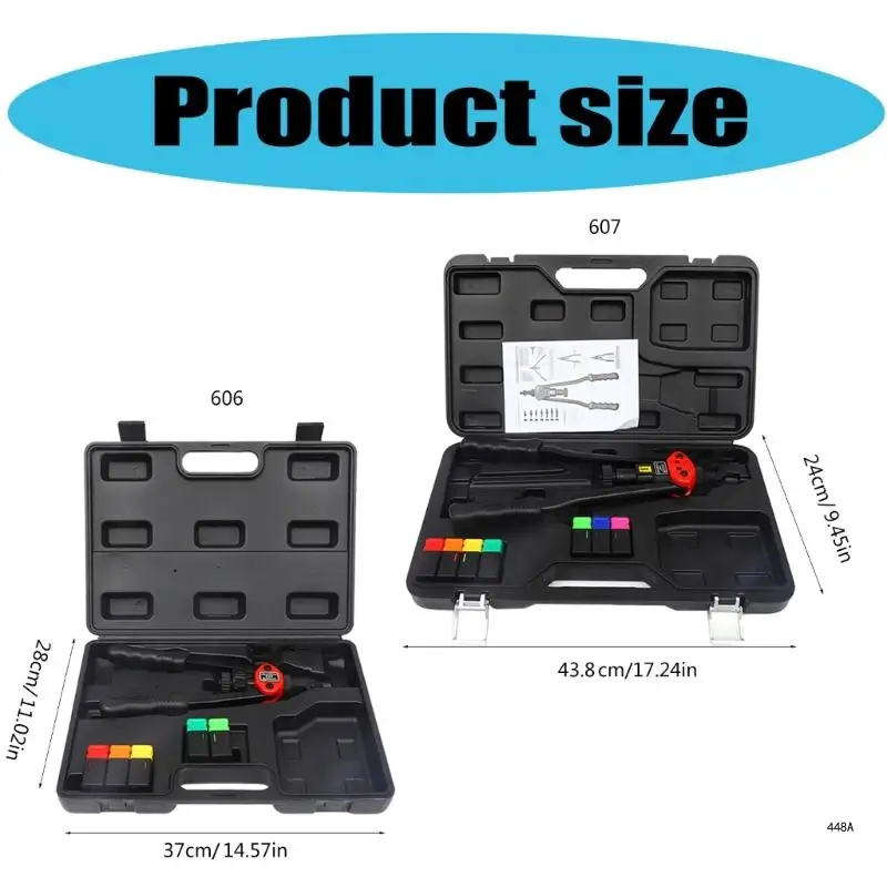 Rivet Nut Tool Set Featuring High Strength Alloy Construction And Multiple Sizes for Frequent Assembly and Disassembly