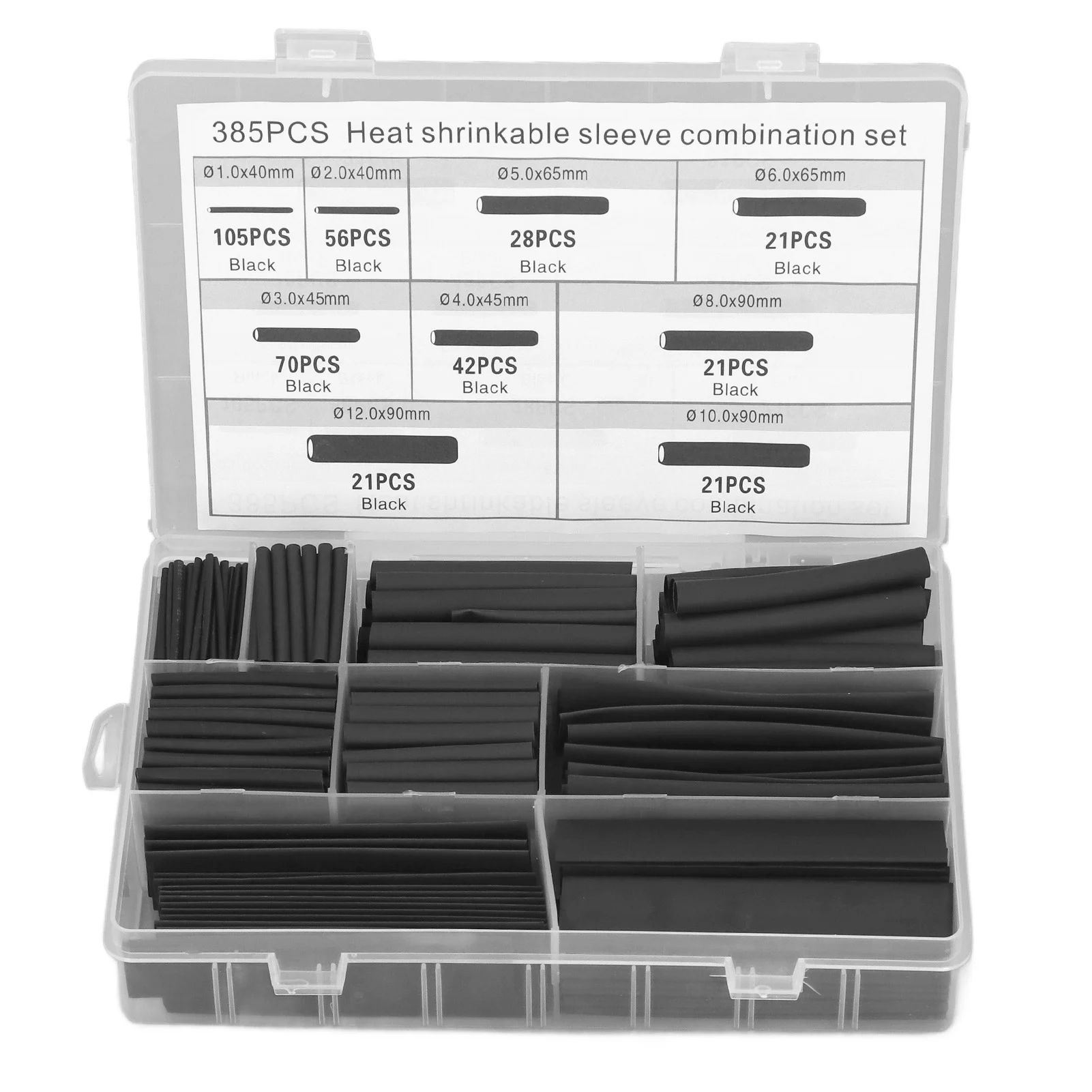 Heat Shrink Tubing - Набор термоусадочных трубок из 385 штук