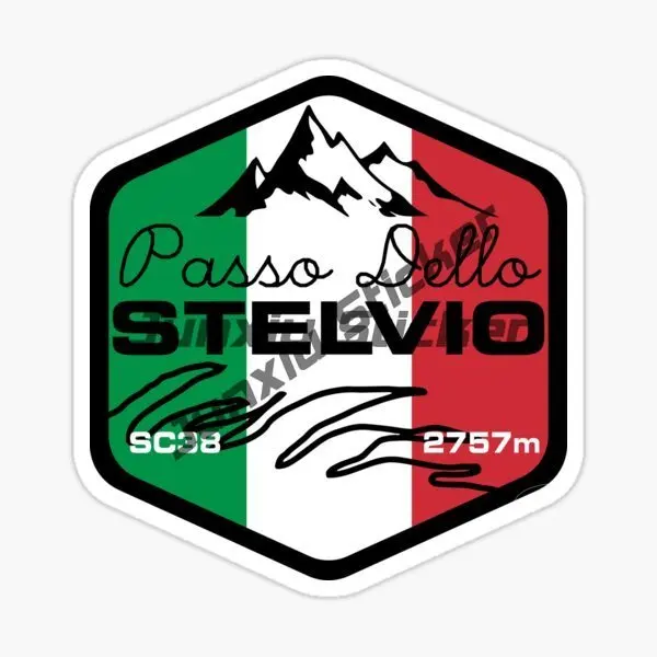 STELVIO PASS ITALIA Car Stickers Decorate Cars Rooms Wardrobes Desks Computer Bicycle Vinyl Self-adhesive Decals - view 6