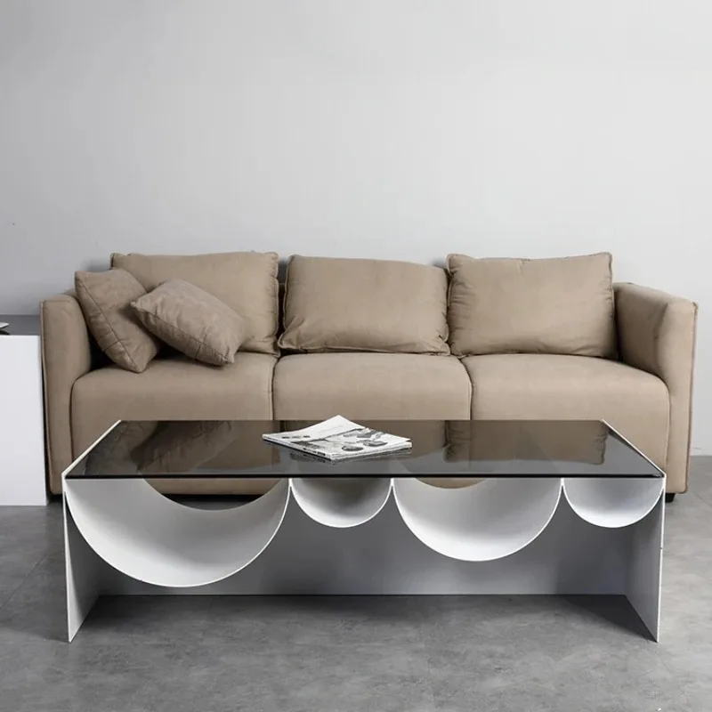 

Modern Aesthetic Coffee Table Design Transparent Waterpoor Universal Cheap Coffee Table Relaxing Mesa Auxiliar Salon Furniture