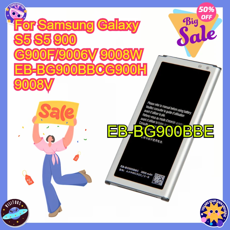

EB-BG900BBE EB-BG900BBU Mobile Phone Battery 2800mah for Samsung Galaxy S5 S5 900 G900F/9006V 9008W EB-BG900BBCG900H 9008V