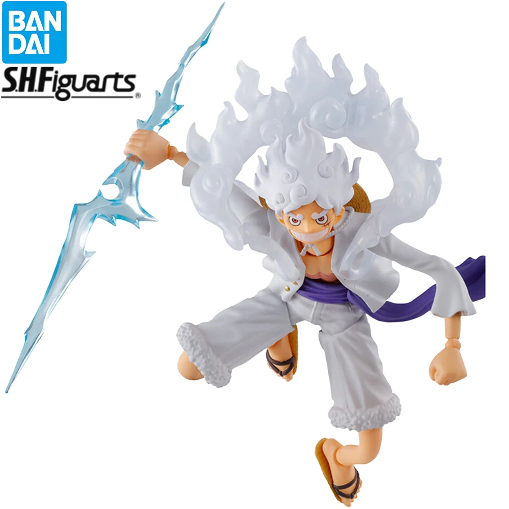 Bandai SHFiguarts One Piece Monkey D Luffy Gear 5 Action Figure Original Collectible Anime Figure Model Toys