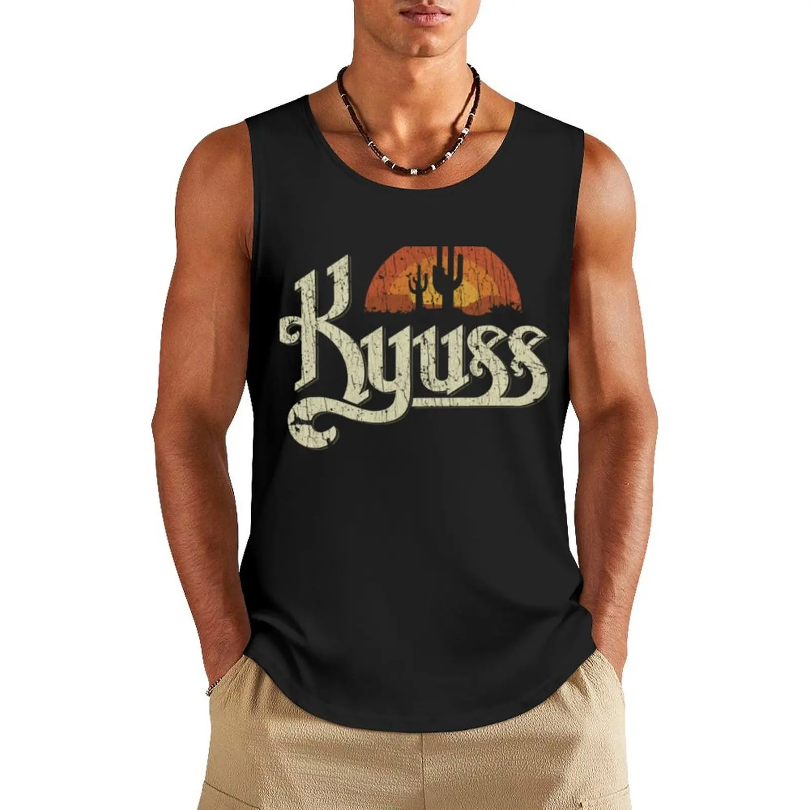 

Kyuss Sunset 1987 Tank Top anime t-shirts gym t-shirts vest men