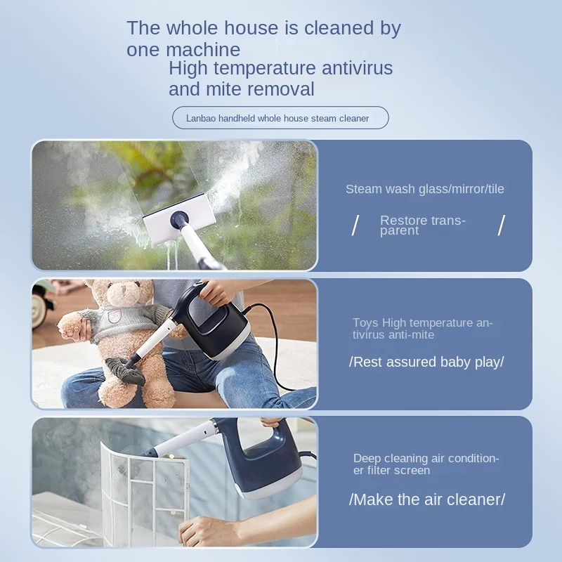 Steam Cleaner Household Multi-Function All-in-One Machine High Temperature and High Pressure Disinfection Portable Cleaner