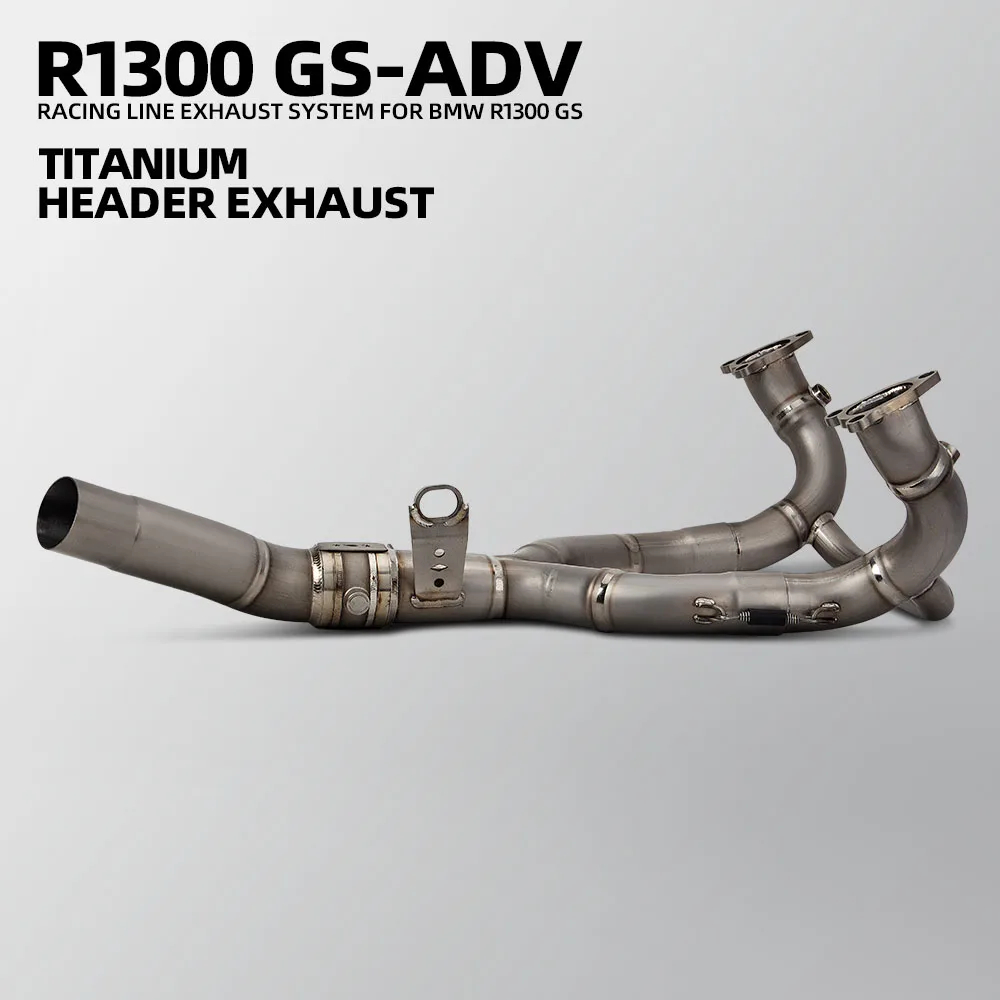

Motorcycle Exhaust Modify Header Tube Escape Titanium 60mm Front Pipe Fit Original Muffler For R1300R R1300RS R1300GS R1300ADV