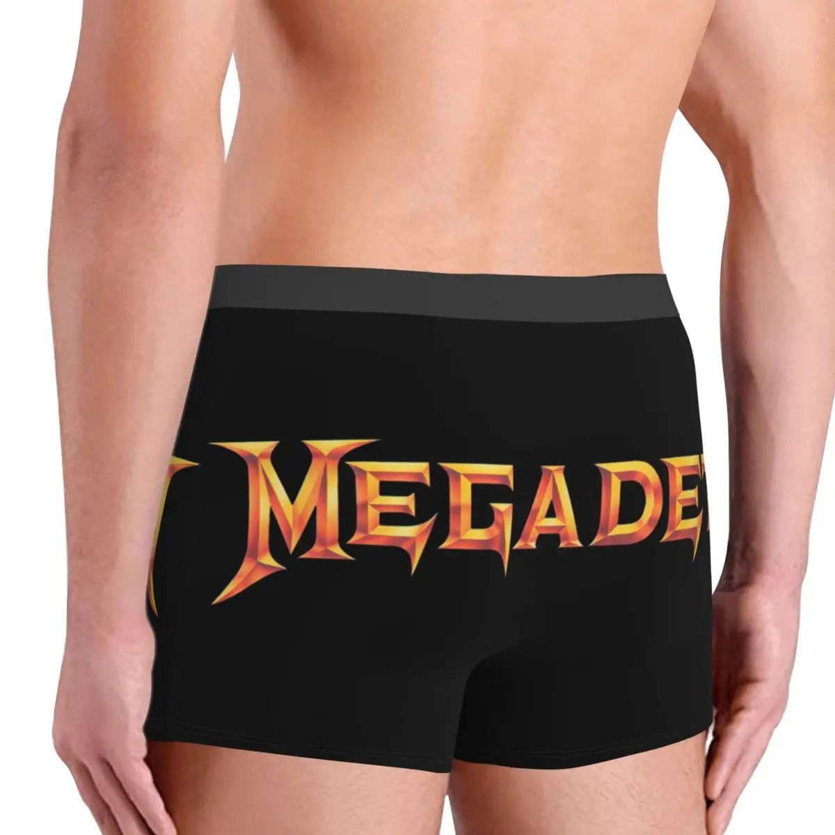 Heavy Metal Rock Roll Music Megadeths Print Boxer Shorts per uomo stampa 3D intimo mutandine slip mutande elasticizzate