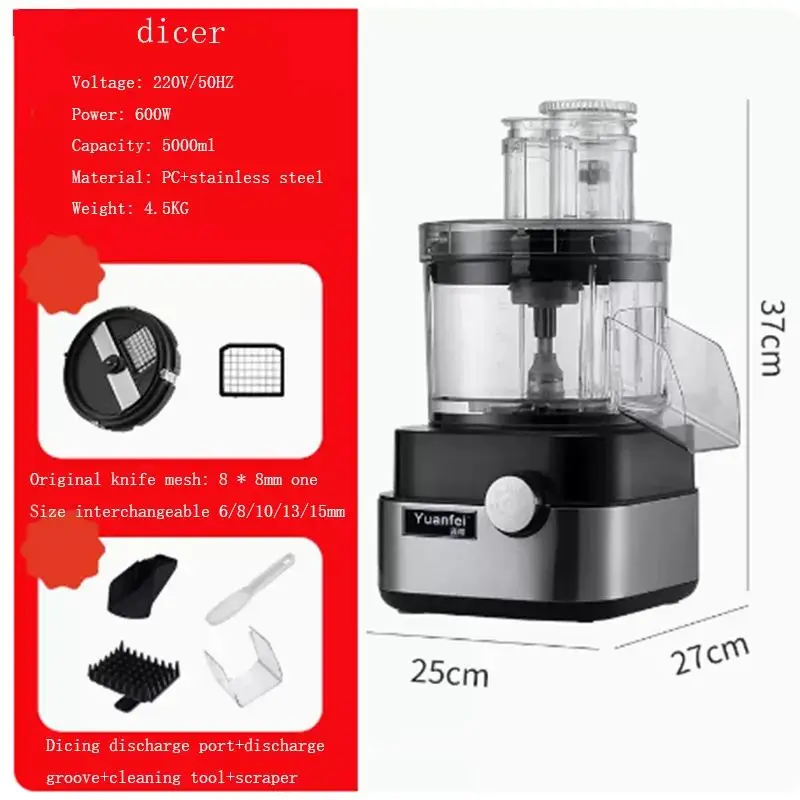 Multi Functional Electric Slicer Vegetable Cutting Machine Carrot Potato Dicing Machine Shredder Cucumber Dicer Meat Grinder