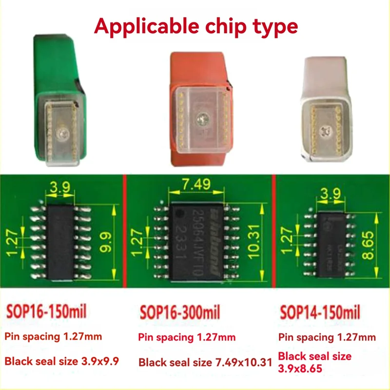 ABZZ-Chip Download Burn Write Chip Download Кабель для записи SOP16-300Mi Зонд Пружинная игла Flash Кабель для записи чипов Eeprom