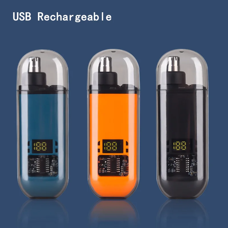 

Портативный 2 в 1, USB перезаряжаемый электрический триммер для стрижки волос в ушах и носу, профессиональная безболезненная портативная машинка для стрижки бровей для мужчин и женщин