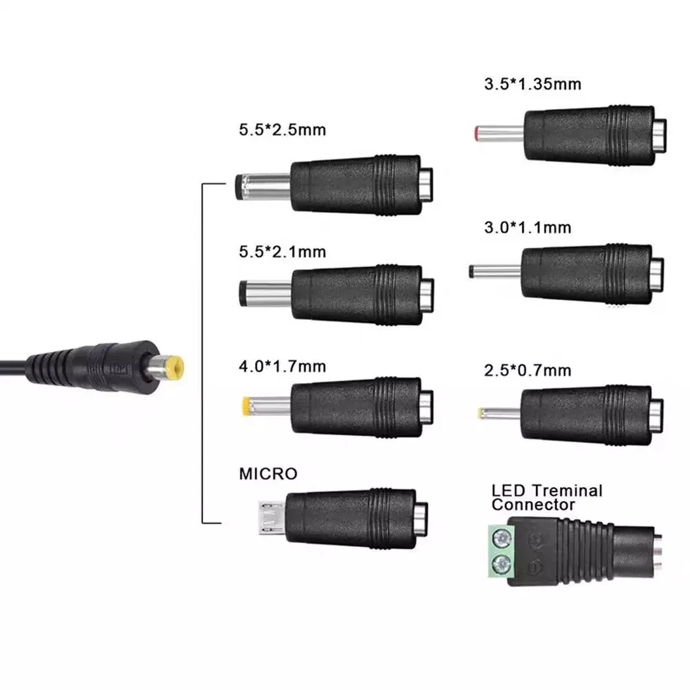 Power Adapter Universal Adjustable Voltage Power Supply AC/DC Adapter EU/US/AU /UK  Plug Charger 8Tip 30W image 4