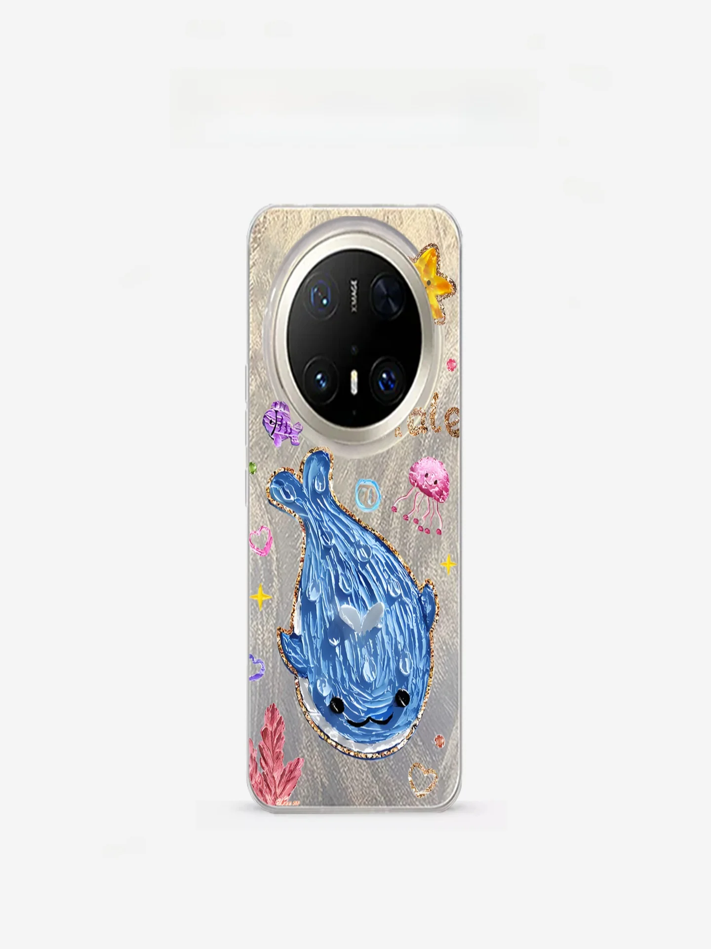 

Jiabeiyao Whale Oil Painting Phone Case for Mate70 pro Full Cover Anti-Fall Women's Style Creative Cartoon Mate60 Soft...