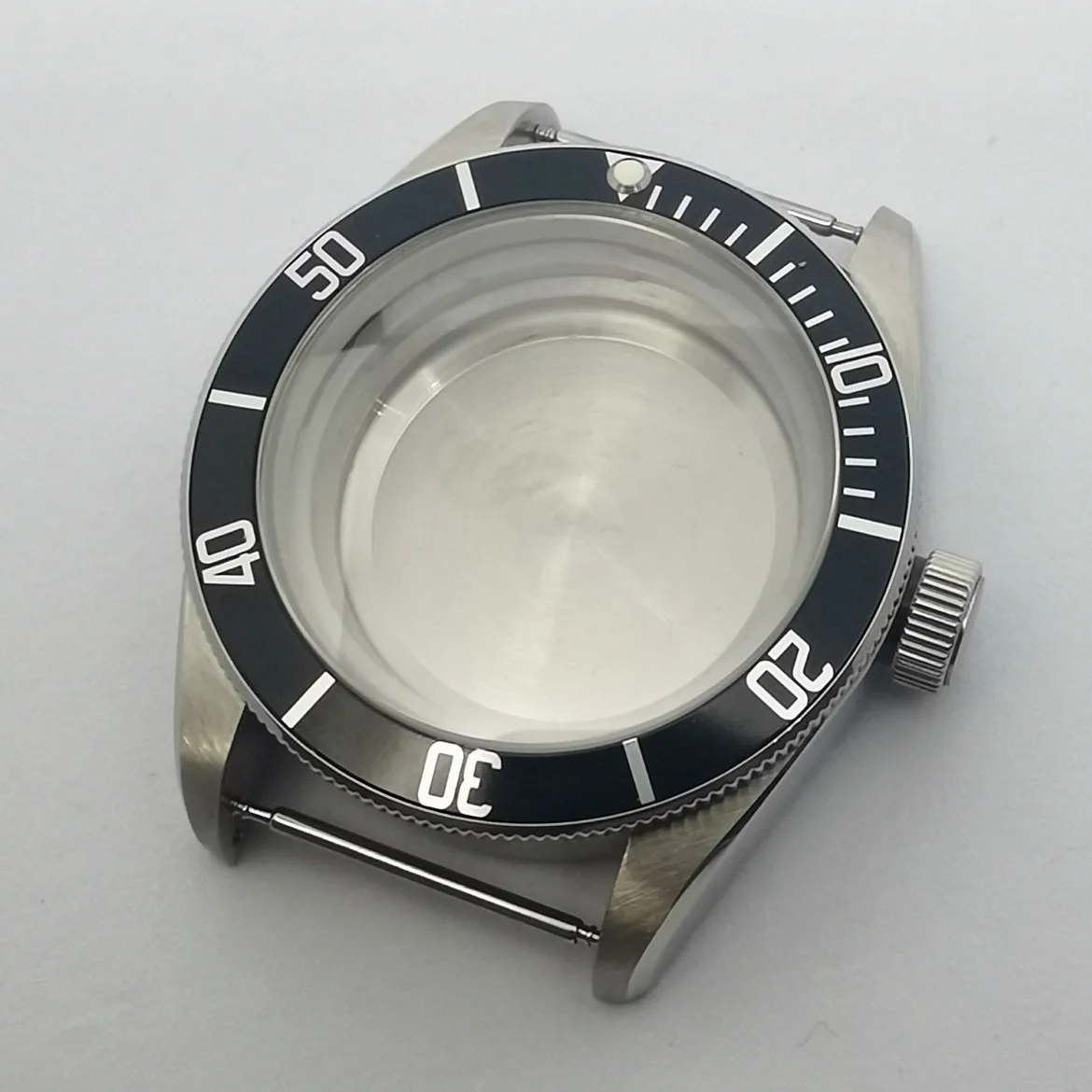 サファイアクリスタルウォッチケース,41mm,pvdブラックブロンズ,スチールカラー,eta2836 miogota8215日本nh34 nh35 nh36,自動移動ムーブメント