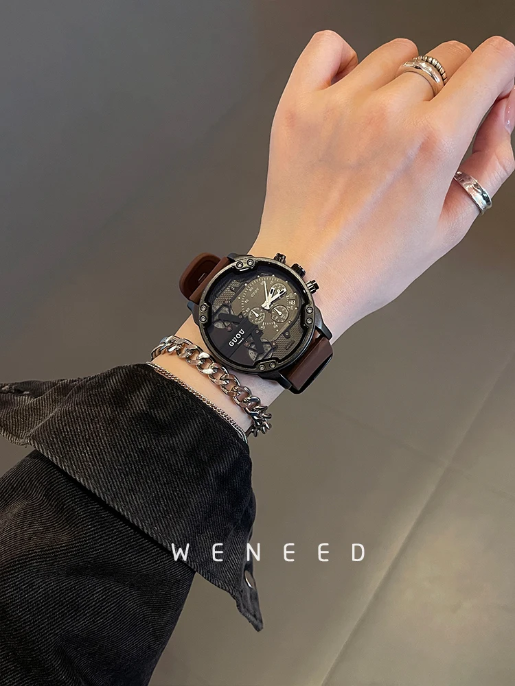 

Elegant ladies watchstylish black large dial watch for women2025new style, trendy and simple, gift for girlfriend, original gift