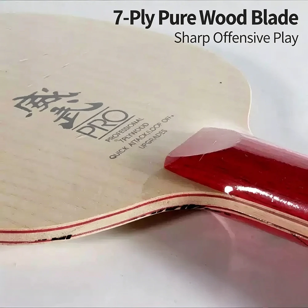 Professional SANWEI V5 Pro Table Tennis Blade 7-ply Pure Wood OFF+ Ping Pong Blade Offensive Attack Table Tennis Racket