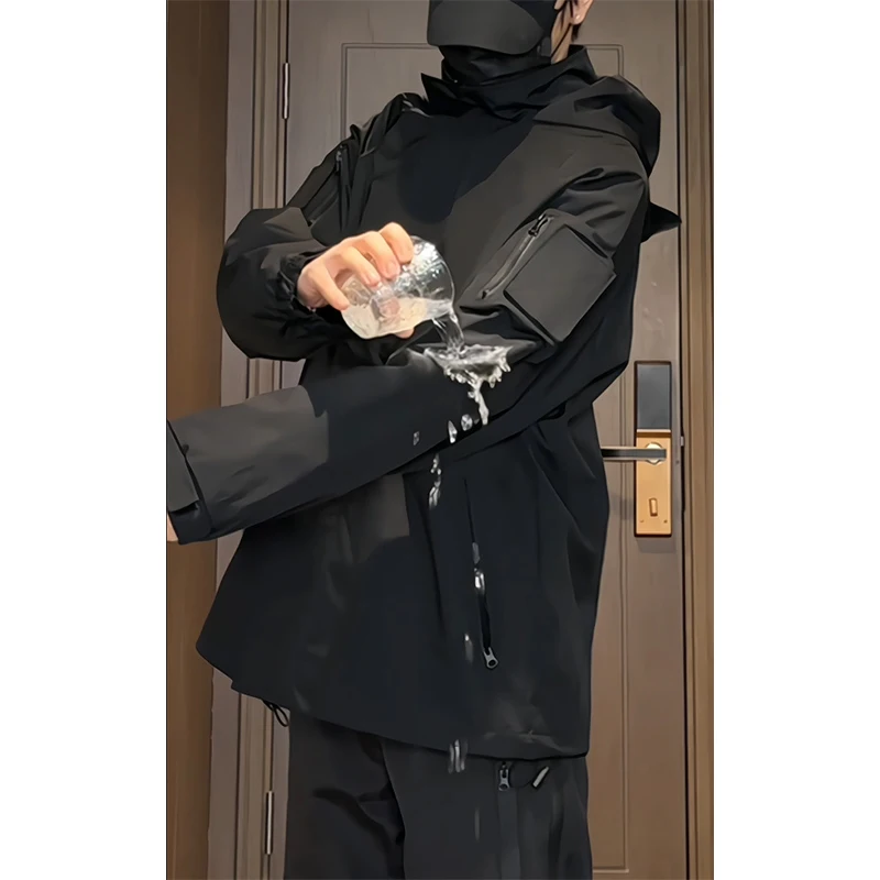 

Мужская уличная куртка-ветровка Cleanfit Mountain Series American Style для пар, рабочая одежда, с воротником-бомбером, на молнии