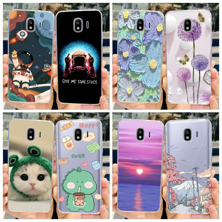 Etui na telefon Samsung Galaxy J4 2018 SM-J400F Luxury Clear Silicone Soft TPU Etui na telefon Samsung J4 Plus J4+ J415F Back Cover Capa
