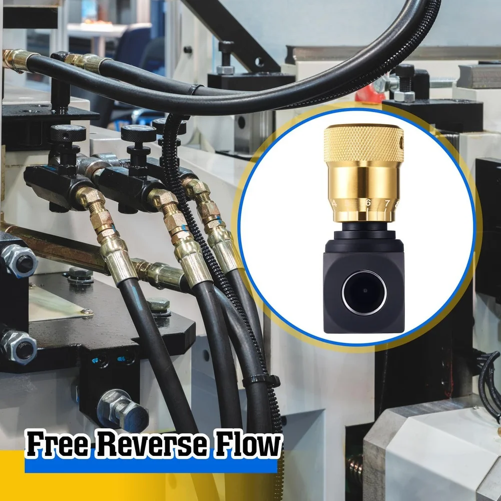 1pc Manual Hydraulic Flow Control Valve NPT 1/4 3/8 1/2 3/4 Inch For Industrial Hydraulic System Accessories