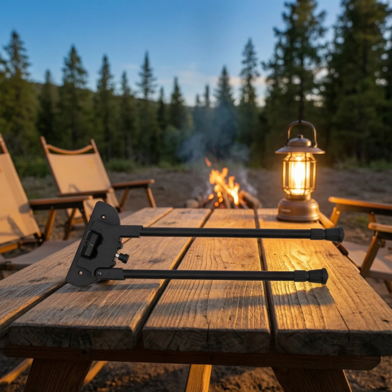 Metal Folding Table Leg Assembly Compact Portable Camp Table Leg Assembly Non-Slip Wear-Resistant for Campers, Picnics