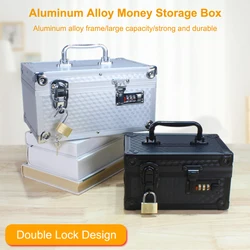 New money bank adult password box multifunctional Aluminum Password Money Box children's savings jar Reusable Savings Box Safe