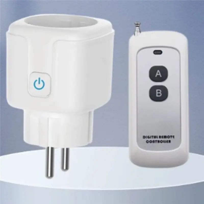 FEDI-RF433 Wireless Socket Smart Home Remote Control Socket 16A EU Plug Remote On OFF Electrical For Lighting Fan TV