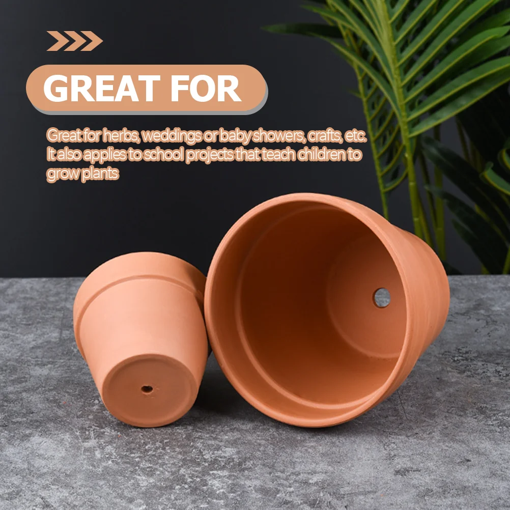 

20pcs Ceramic Flower Pots Mini Terracotta Clay Pot with Drainage Holes for Succulents Indoor Plants Garden Accessories
