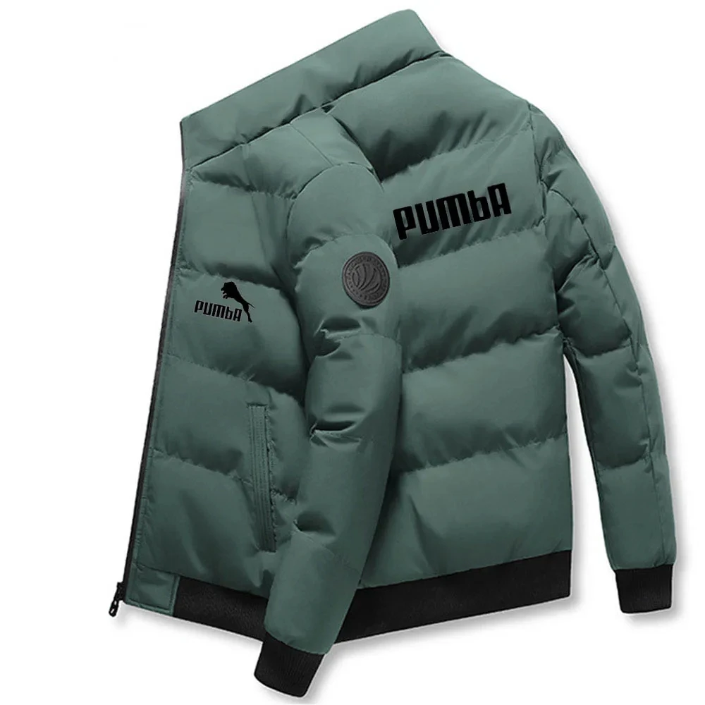 Cotton-padded Coat Autumn and Winter Korean Thickened Down Cotton-padded Coat Short Style Cotton-padded Jacket Men's Collarless