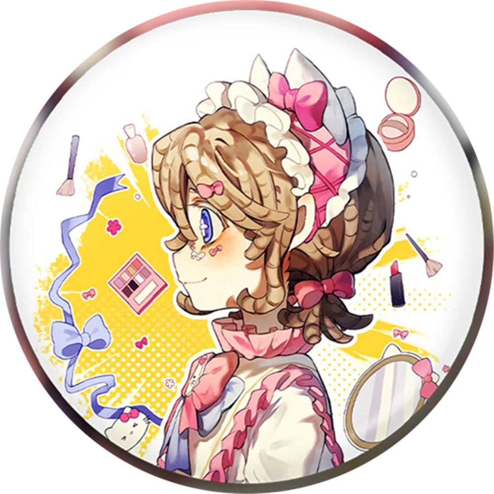 เข็มกลัดติดเสื้อคอสเพลย์ Emma Woods จากเกม Identity V ขนาด 58 มม. ทำจากเหล็กแผ่น SPTE สำหรับประกอบฉาก