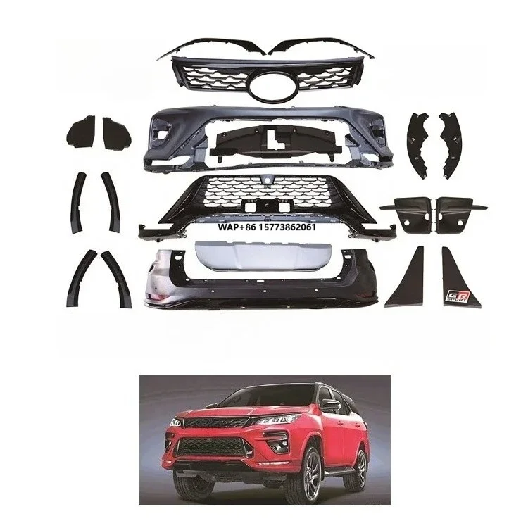 

Facelift Gr Sport Grille Headlight Tail Light Bumper Bodykit Body Kit for Tyt Fortuner 2016-2021