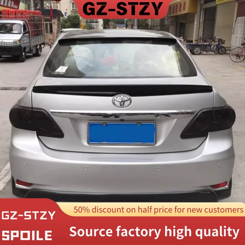 

For Toyota Corolla 2007 2008 2009 2010 2011 2012 2013 ABS Plastic Car Rear Window Roof Spoiler Body Kit Accessories