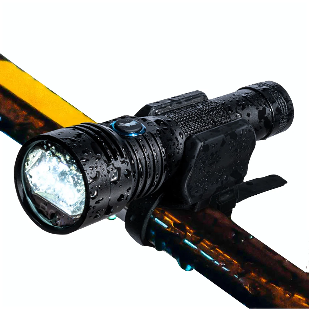 Bicycle Anti-glare Headlight USB TYPE-C Rechargeable Bike Light IP68 900 Lumens Outdoor Camping Cycling Lighting LED Torch B01