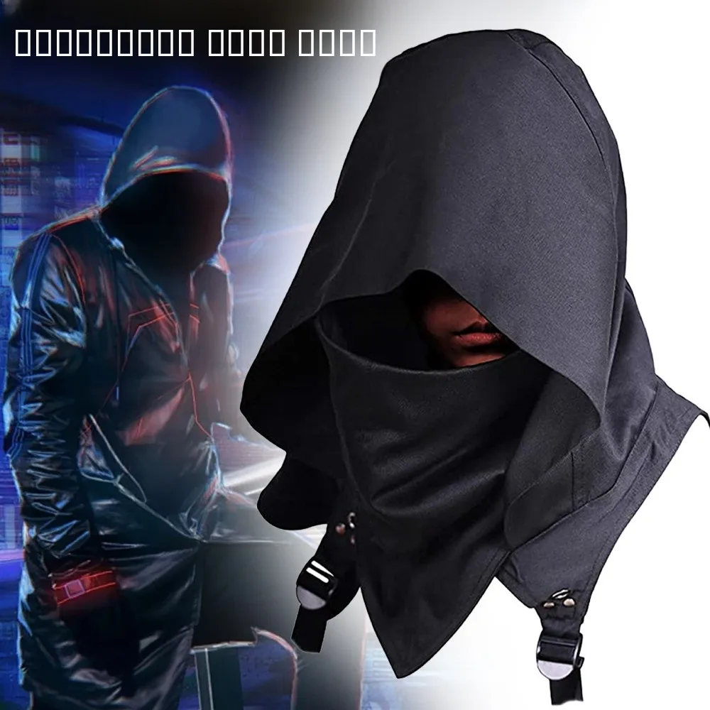 

Трансграничная новая шляпа в стиле киберпанк на Хэллоуин, средний возраст, ролевая гарнитура, плащ с капюшоном, женский этнический костюм, сценический костюм