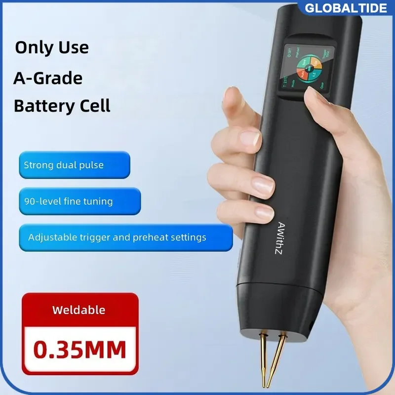 Digital Handheld Spot Welder Upgraded H1 H2 Big Color Screen 90 Gears Spot Welding Tool For 18650 Lithium Battery DIY Pack