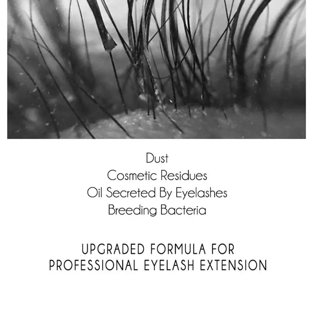 Hot Safe for Natural Lashes Non-Irritating Shampoo Eyelash Extension Cleanser Eyelid Foaming Lash Foam