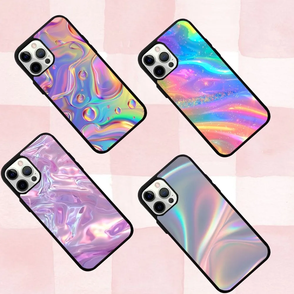 

Rainbow Holographic Phone Case For IPhone 16,se4,15,Pro,Max,Case 14,Plus,13,12,11 Magesafe Magnetic Wireless Charge Cover