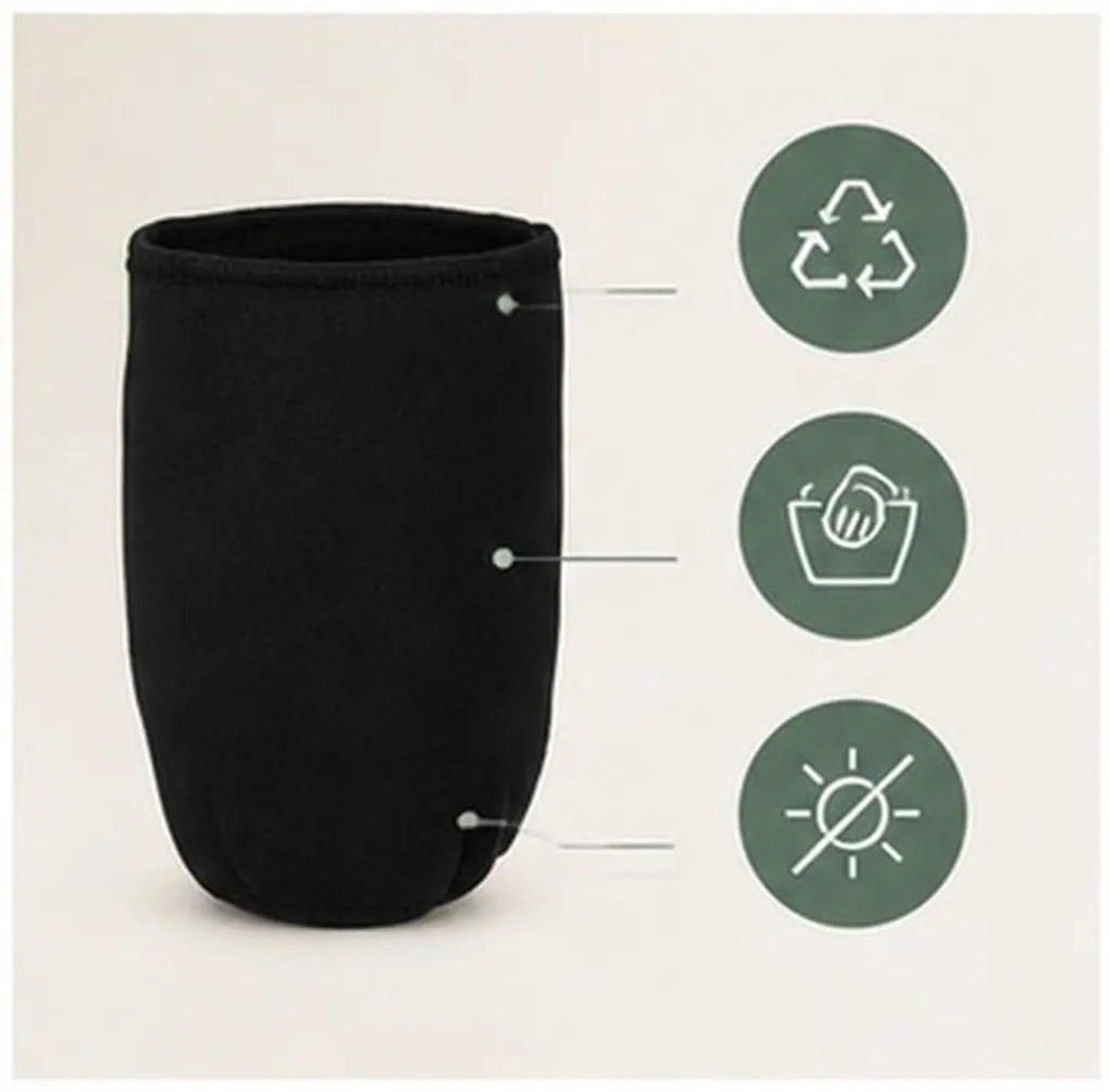 4Pcs Mason Jar Sprouting Blackout Sleeves Cloth Light Protection Covers Reusable Easy Install Germinating Jar Shades for Plant
