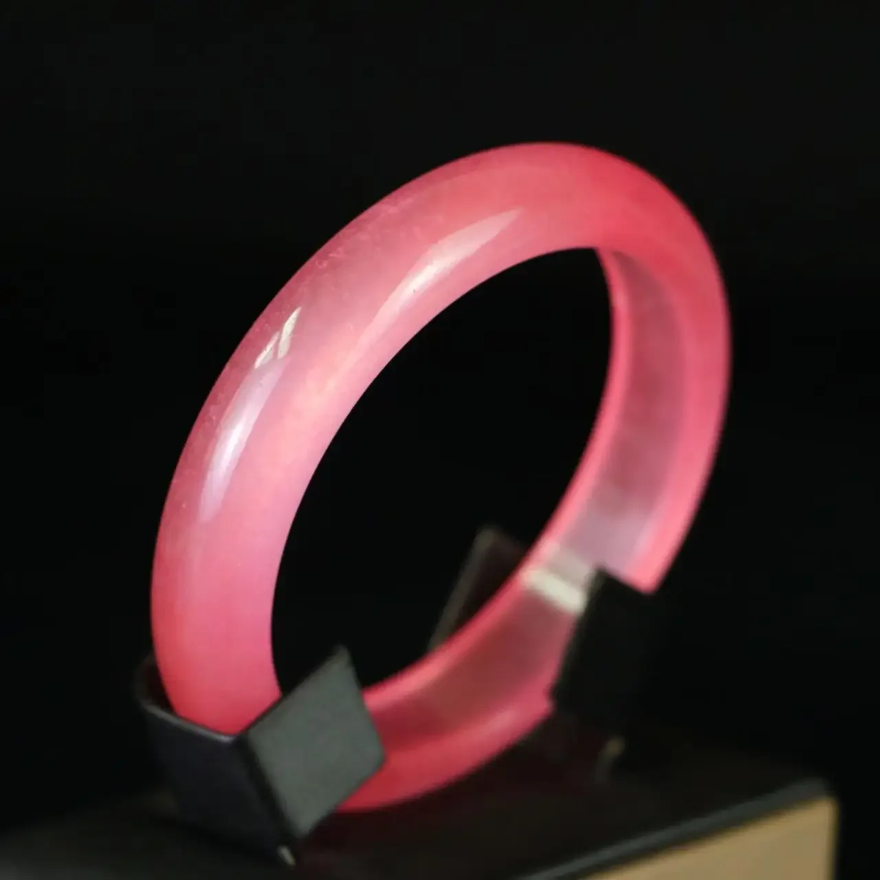 بذور الجليد الطبيعية سوار مرصع باليشم أنثى بذور الجليد شقة الفم الوردي سوار أنثى سوار مرصع باليشم مجوهرات رائعة #4