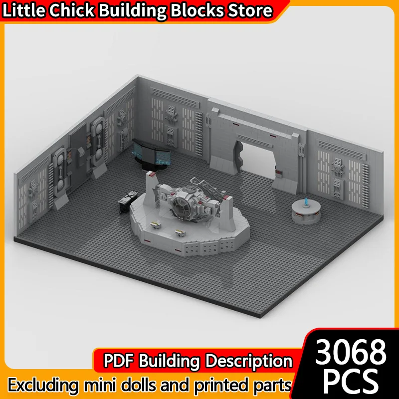 City Street View Model MOC Building Bricks Simulator Training Cabin Modular Technology Children Holiday Gifts Assemble Toys Suit