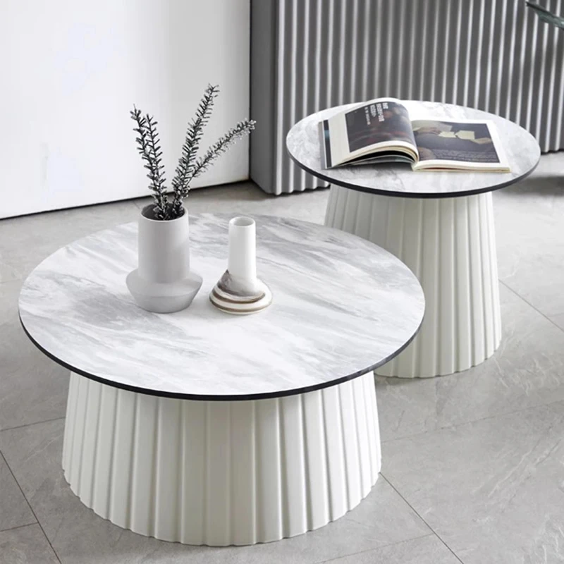 Office Round Coffee Table Luxury Minimalist Bedroom Coffee Center Table Nordic Makeup Table Basse De Salon Interior Decoration